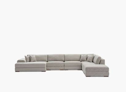 Corner sofa Living landscape Fabric Big Sofa Couch U-shape Upholstered sofa 150x425x290